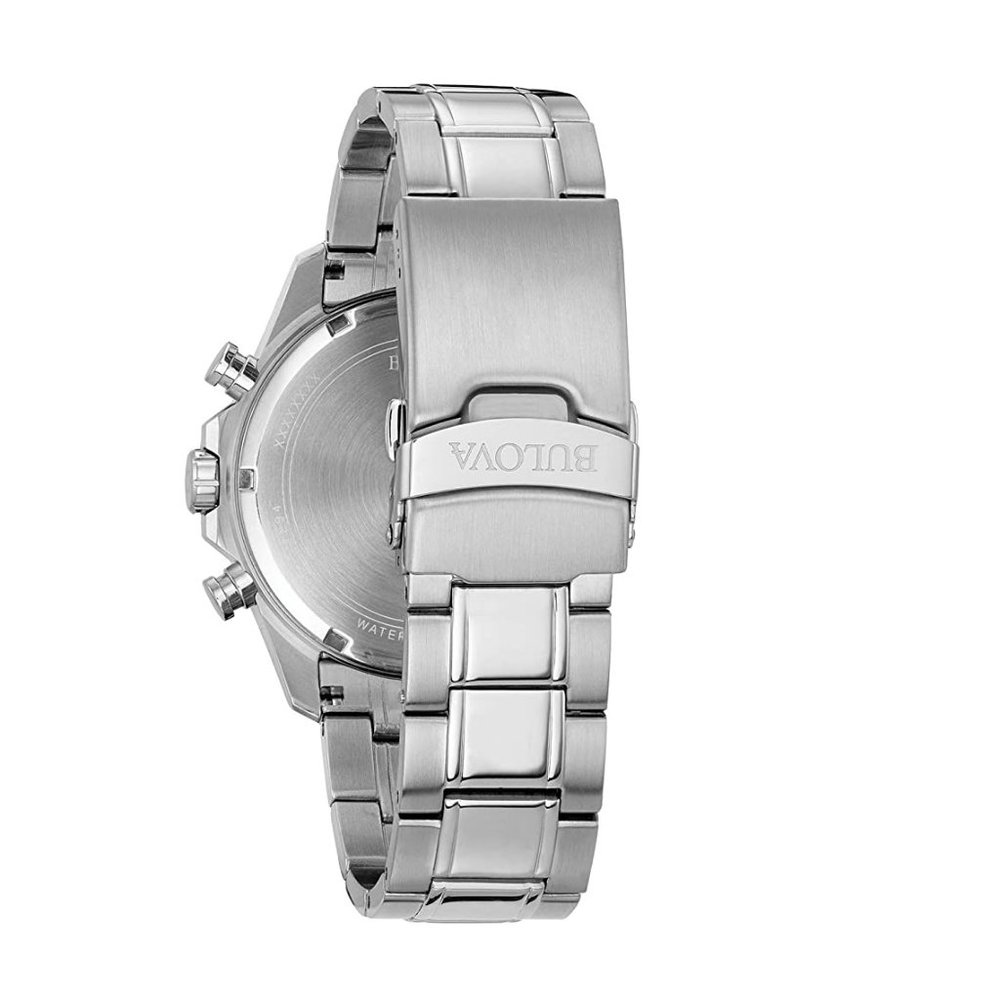 Bulova Men's Marine Star Chronograph Watch, 43mm, Stainless Steel/Bluev 96B256 - Picture 7 of 7